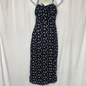 Aeropostale Navy Floral Maxi Dress